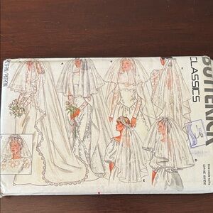 Butterick Classics Bridal Sewing Pattern Bridal Veils New Uncut